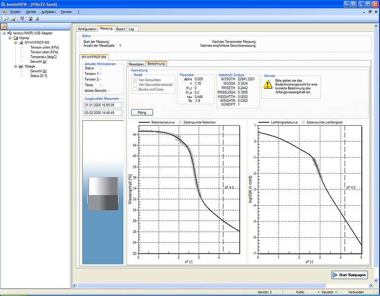 HYPROP 2　水分特性曲線・不飽和透水係数測定装置 HYPROP 2