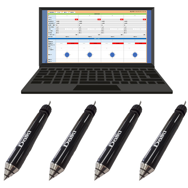 DIK-G310-D6 【近日発売予定】多機能水分・ECセンサ 4ch測定セット